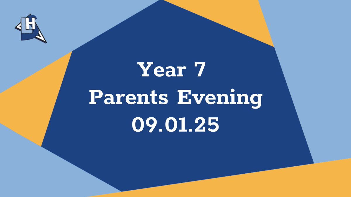 📢 Reminder: Year 7 Parents Consultation Evening is Thursday 9th Jan, 3:15-6:00pm.

Can't make it? No problem - please get in touch at anytime to discuss your child’s progress ☎️

#Year7 #SucceedingTogether