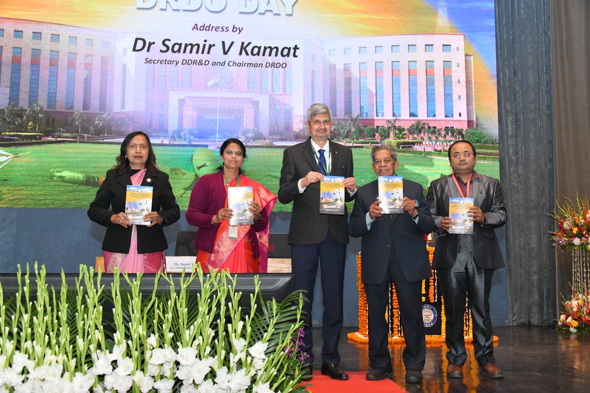 DRDO_India's tweet image. #DRDODay, Secretary DDR&amp;amp;D &amp;amp; Chairman DRDO, shared a powerful vision for India’s defense future. With relentless innovation and a focus on self-reliance for a stronger and secure nation. The journey has just begun! 

pib.gov.in/PressReleasePa…