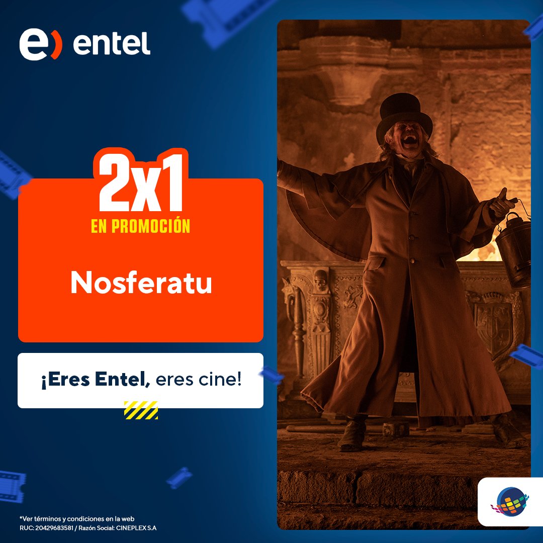 cineplanet's tweet photo. ¡YA LLEGÓ LA PROMO 2X1 CON ENTEL PARA QUE SIGAS DISFRUTANDO DEL CINE AL MEJOR PRECIO! 🤩
Es el momento de invitar a tu crush💙. ¡Atrévete! 😏 Solo necesitas ingresar tu código en nuestra web 🌐https://t.co/vCHhBQcJQA o app. 📲
#PromoEntel #Cineplanet #NuestraCartelera #Entel https://t.co/fciLaxQGDQ