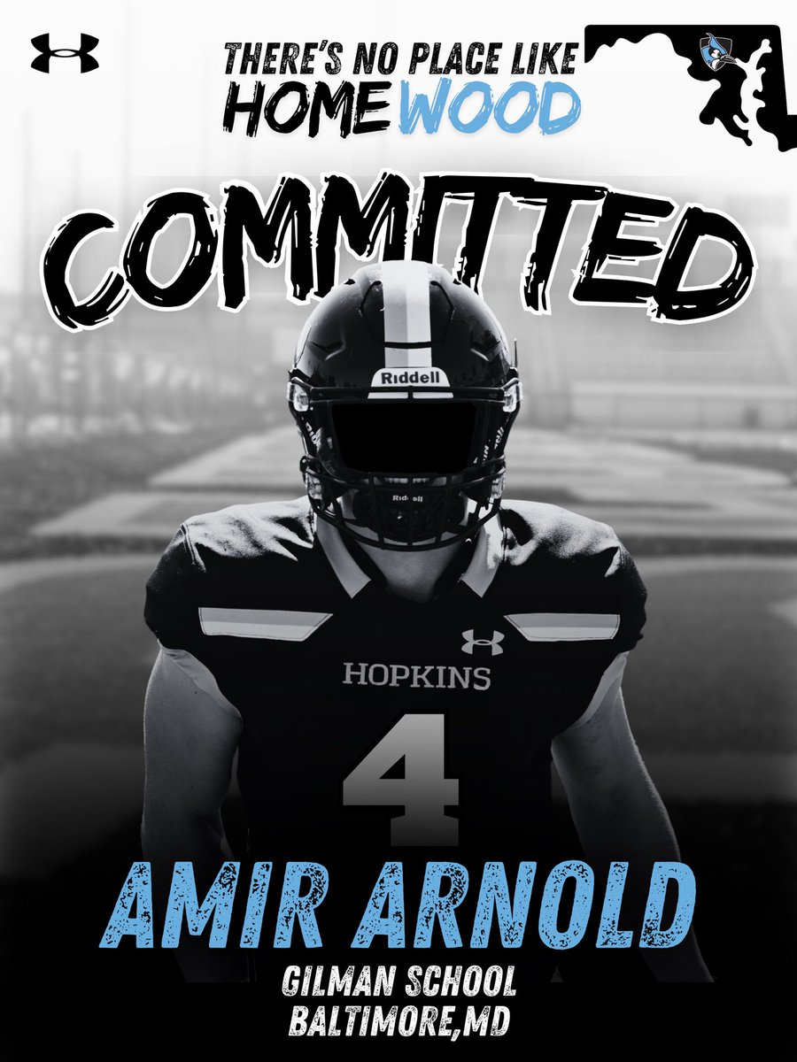 Amir Arnold (@ajarnold02) on Twitter photo Blessed and humbled to announce my commitment to the admissions process <a href="/JHU_Football/">Johns Hopkins Football</a>. I want to thank my family and coaches for their help and support throughout this entire process. #gohop <a href="/CoachRio55/">Mario Byrd</a> <a href="/CoachVanZile/">Scott Van Zile</a> <a href="/gilman_football/">Gilman Football</a> Blessed and humbled to announce my commitment to the admissions process <a href="/JHU_Football/">Johns Hopkins Football</a>. I want to thank my family and coaches for their help and support throughout this entire process. #gohop <a href="/CoachRio55/">Mario Byrd</a> <a href="/CoachVanZile/">Scott Van Zile</a> <a href="/gilman_football/">Gilman Football</a>