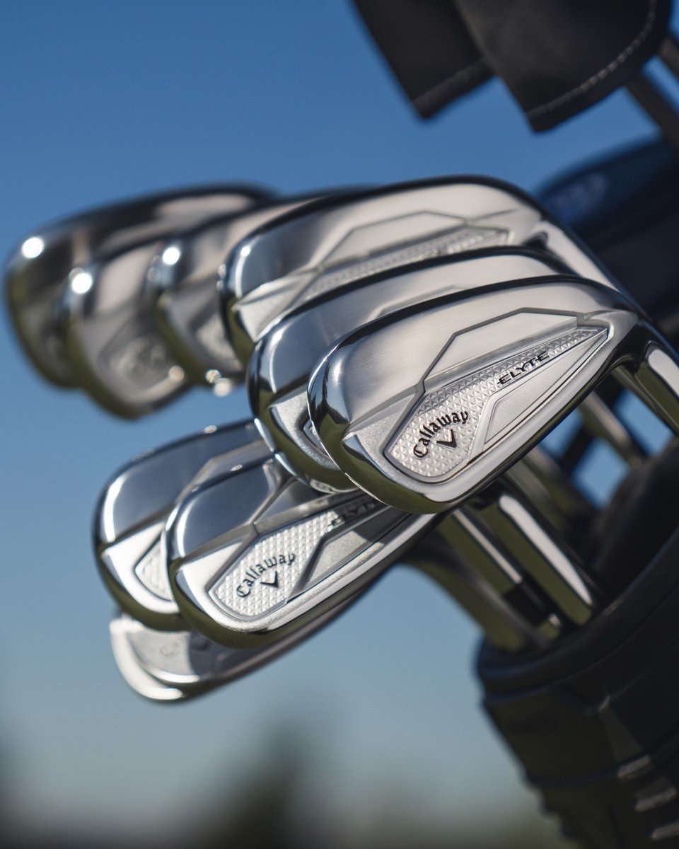 CallawayGolfEU's tweet photo. Say hello to the new family of Elyte Irons, offering exceptional ball speeds for EVERY type of player. 🙌 

Discover how Elyte your iron play can be! ⛳️🎯 https://t.co/rPVC15B813