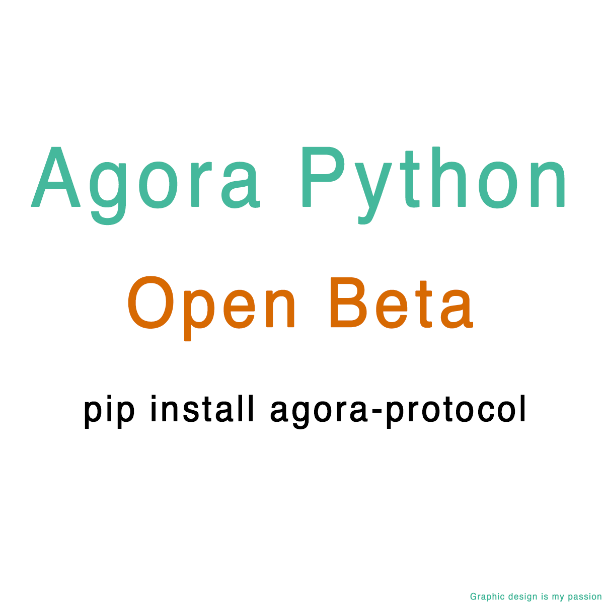 Agora_Protocol's tweet photo. Agora Python is now in Open Beta https://t.co/aUAOvIDqrS