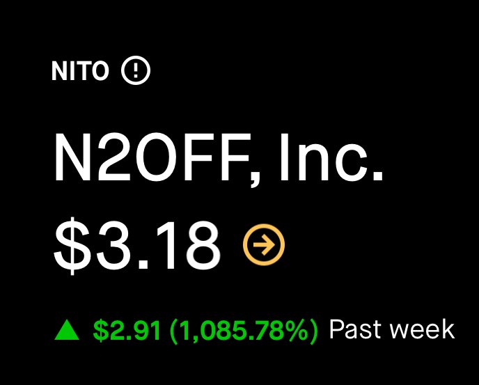 stockplaymaker1's tweet photo. REMINDER, YOU ONLY NEED 1 $NITO
I sold early but, we can find the next https://t.co/FwKohTYZ5S