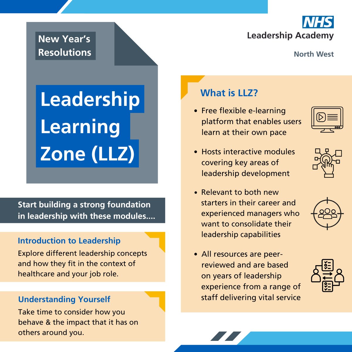NHS North West Leadership Academy (@nhsnwla) on Twitter photo Have you visited the Leadership Learning Zone?
If not, itβs time to add it to your New Yearβs resolutions list!
Start building a strong foundation in leadership with modules like:
πIntroduction to Leadership
πUnderstanding Yourself
Register now:
nw.leadershipacademy.nhs.uk/home/resourcesβ¦
#NHS Have you visited the Leadership Learning Zone?
If not, itβs time to add it to your New Yearβs resolutions list!
Start building a strong foundation in leadership with modules like:
πIntroduction to Leadership
πUnderstanding Yourself
Register now:
nw.leadershipacademy.nhs.uk/home/resourcesβ¦
#NHS