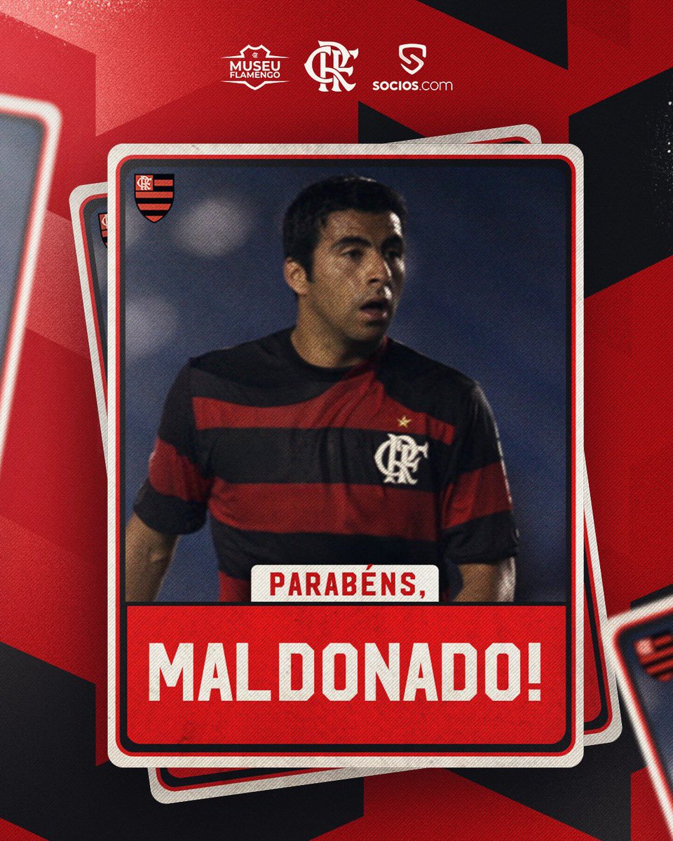 O ex-volante chileno Maldonado, campeão brasileiro (2009) e carioca (2011) com o Manto Sagrado, também faz aniversário hoje! Parabéns, felicidades e SRN! #CRF