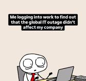 TechMarketingEn's tweet image. Do you have any stories about tech outages? Share below! 

#techoutage #ITjokes #techmemes