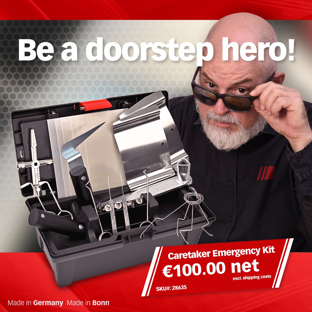 Multipick's tweet image. Always ready for a surprise: Our Caretaker Emergency Kit 😎 for quick action and happy customers.

Available here:
US Store: multipick.com/us/caretaker-e…
GB Store: multipick.com/en/caretaker-e…

#Multipick #lockpicking #LockpickingTools #locksmith