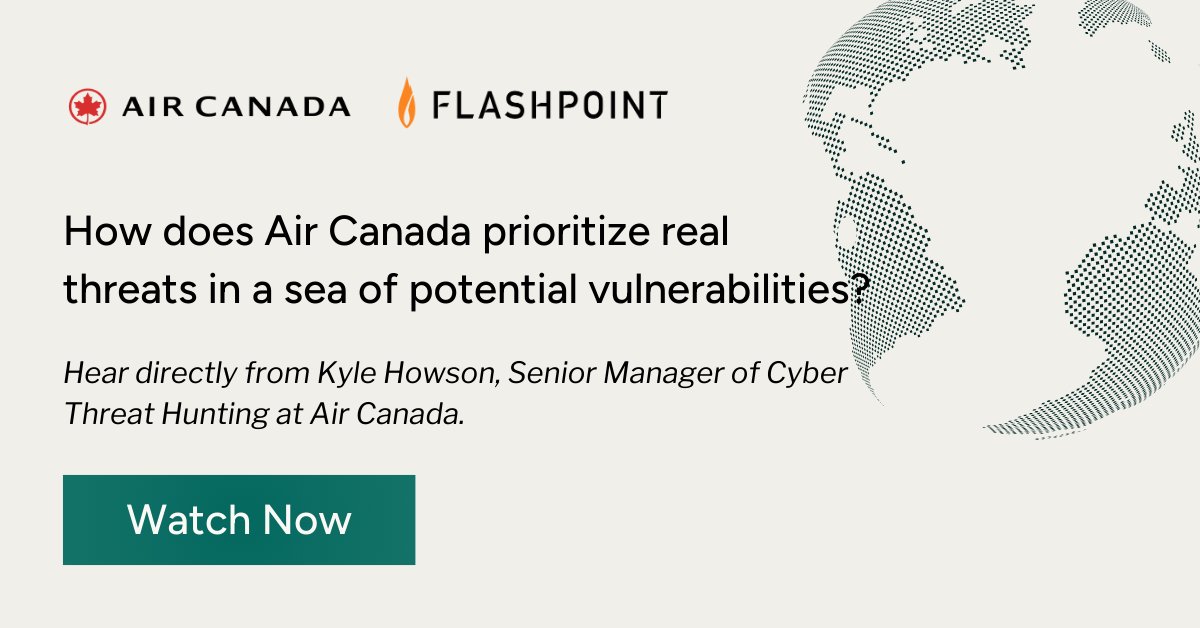 How does Air Canada prioritize real threats in a sea of potential vulnerabilities?

We are pulling back the curtain on an incredible session from Flashpoint’s FUSE conference, where Kyle Howson, Senior Manager of Cyber Threat Hunting at Air Canada, shared how his team cut through