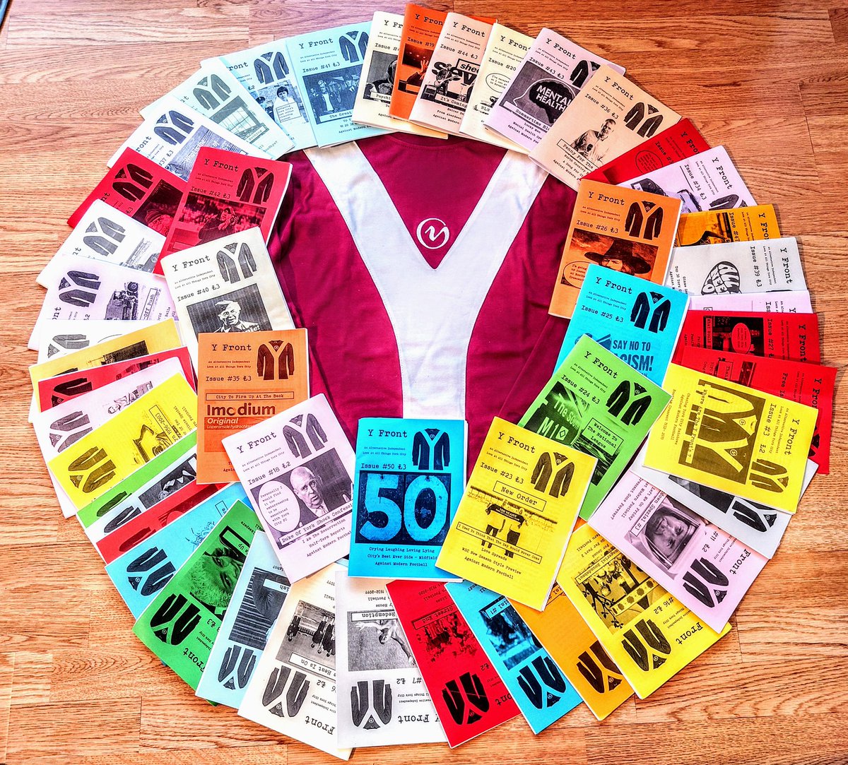 In an era of in demand online/digital media for <a href="/YfrontFanzine/">Y Front</a>  to reach 50 printed issues is a remarkable achievement. The old skool format with its beautiful typesetting is created with a genuine love &amp; devotion for #ycfc &amp; its fans. Thank you, Michael &amp; long may it continue ✊