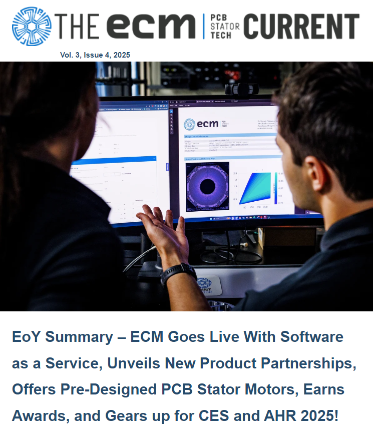 pcbstator's tweet image. The EoY ECM Current⚡recaps a momentous 2024 in #PrintStator #MotorCAD, #PCBStator #electric motor innovation. Our newsletter also shares where to catch ECM in 2025, starting @ #CES2025 and @ahrexpo! hubs.ly/Q0314Z8z0
