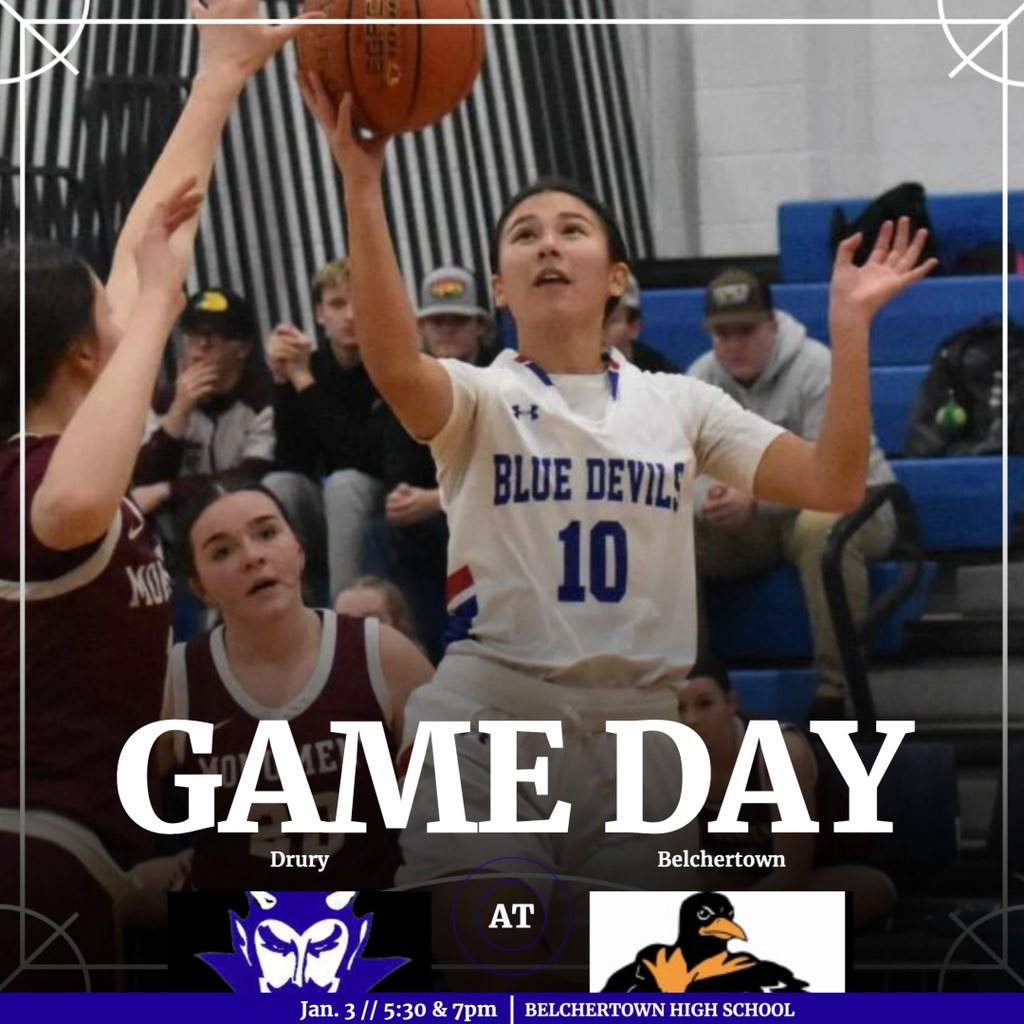Girls Basketball is back on the road tonight with long trip to Belchertown, games tip off at 5:30/7pm

Good luck Blue Devils!