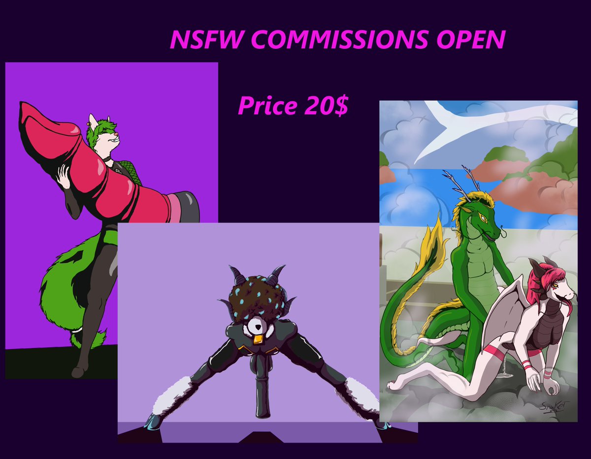COMM OPEN!

price 20$

For more details or question DM

#furrart #furry #furrynsfw #furryartist #nsfw #Commission #commissionsopen #opencommissions