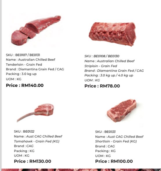 ButterAlways92's tweet photo. Ok listen up budak hingusan. Kau tgk atas catalogue ni from aku punya supplier, harga terang2 tenderloin lagi. Mana2 supplier pun aku tak pernah lagi jumpa tenderloin lagi murah. Kenapa paling mahal? Sbb its the most tender part of the cow. https://t.co/2nde43ZMIQ