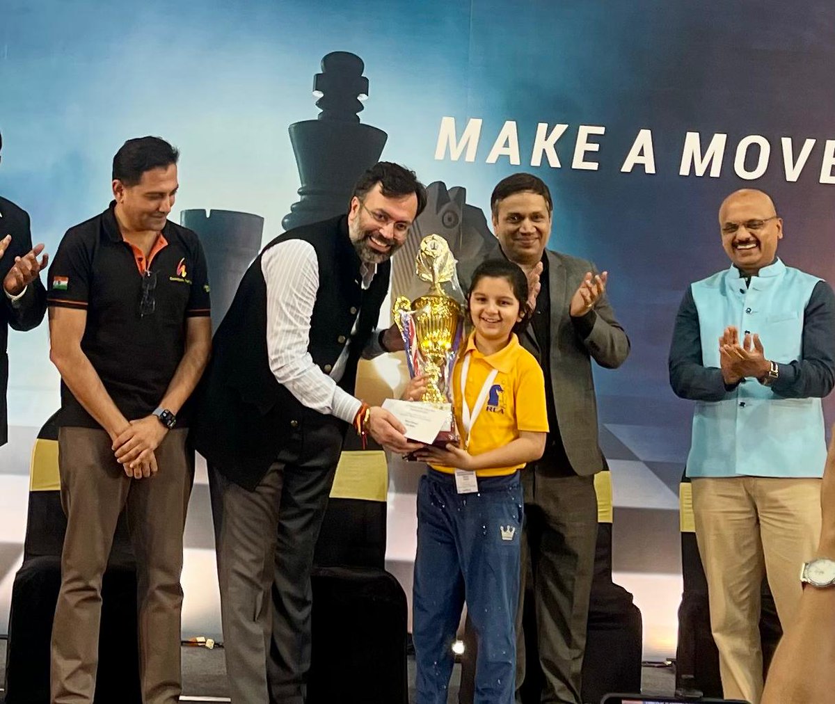 ProChessT's tweet image. Congratulations to Pro Chess Training's young star Kiyanna Parihaar on winning the Under-9 National Championship 2024 which was held in Pune.
We are proud of you!
@Kiyannaparihaar