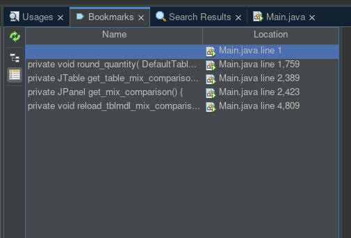 JRGarciaDeAlba's tweet image. The #name of the #netbeans #bookmark should be populated automatically just #like in #eclipse but it is #not. It would make #life a little #bit more #efficient.
~ #intellij #java #linux #windows #macos ~