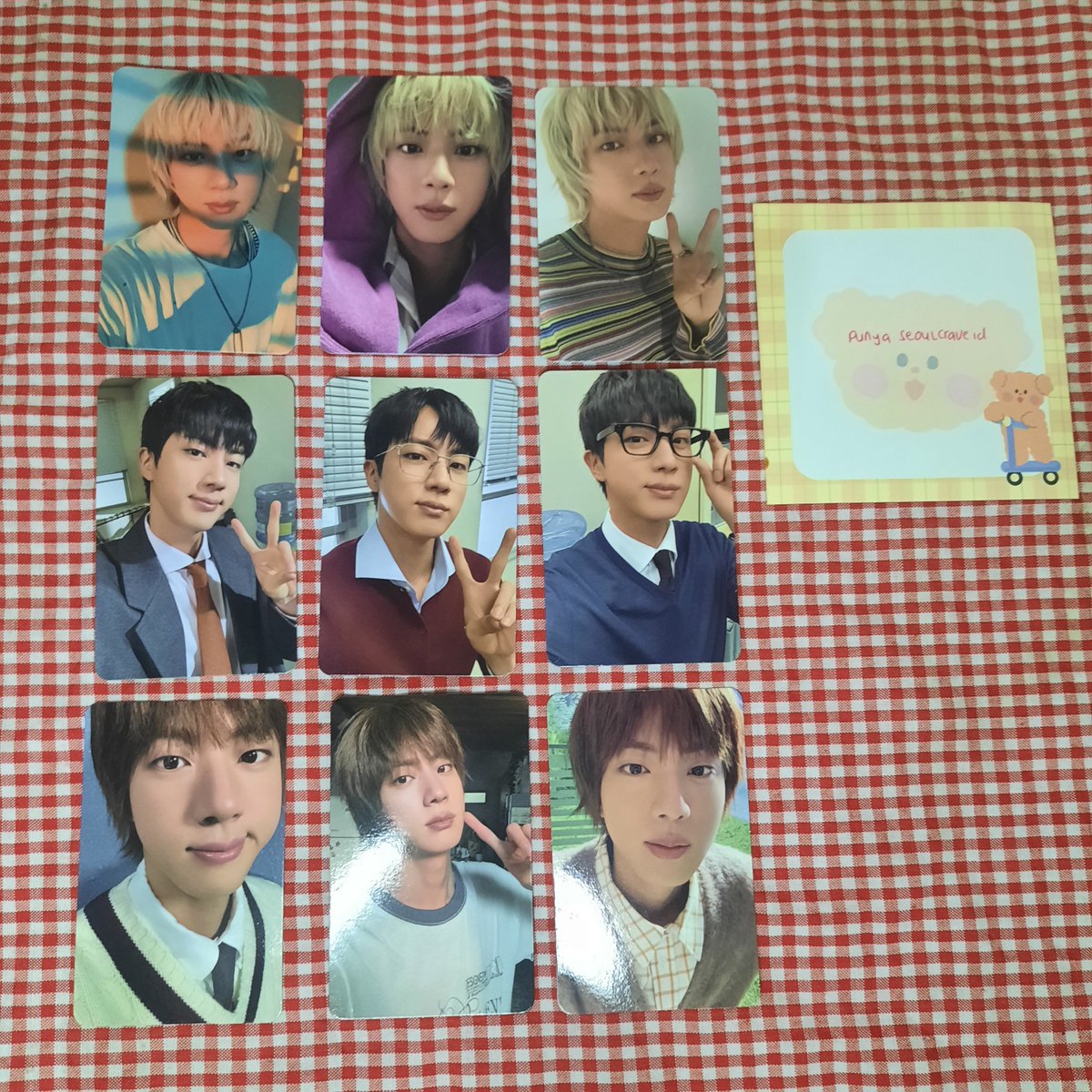 wts pc happy jin seokjin
💸85k/set (exc adm)

❤️journey id.shp.ee/XDQ97Sn
💚imagine id.shp.ee/KkNSs5d
💙navigate id.shp.ee/GTseVZy
📍dom bogor

wts amj lfb jual photocard seokjin bts jin happy journey imagine navigate