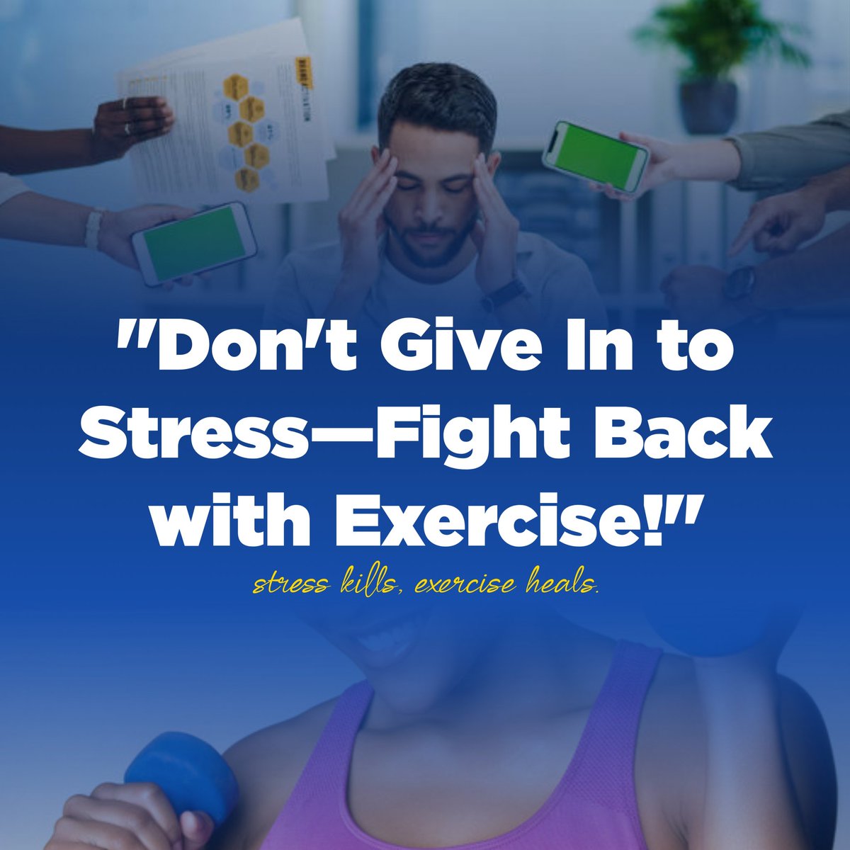 CodThumnails's tweet photo. Feeling Stressed? Try This Simple Fix

Stress weighing you down? Exercise is your secret weapon.

It’s not just about fitness—it helps you:

1. Release feel-good hormones (endorphins)

2. Burn off stress hormones

3. Sleep better and feel calmer

Credits:@aproko_doctor https://t.co/qY7Q1NmkSI