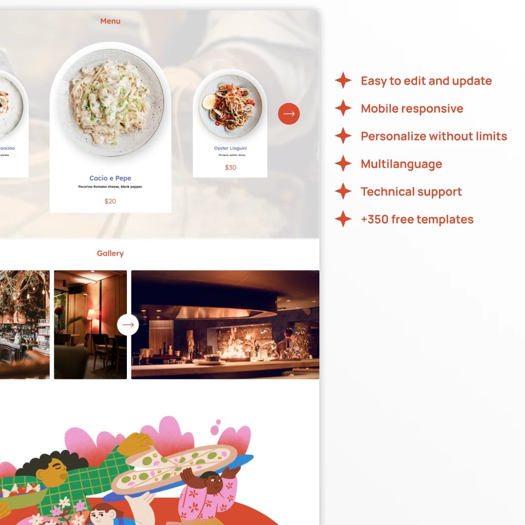 bowwe_com's tweet photo. Set the table for online success 🥗😋

Our free restaurant landing page template is ready to help you welcome more customers 💚

Try it now ⬇️
https://t.co/oRgLv6lW69

#restaurant #restaurantowner #menu #website #restaurantwebsite #restaurantmarketing https://t.co/79e9j3A6y6