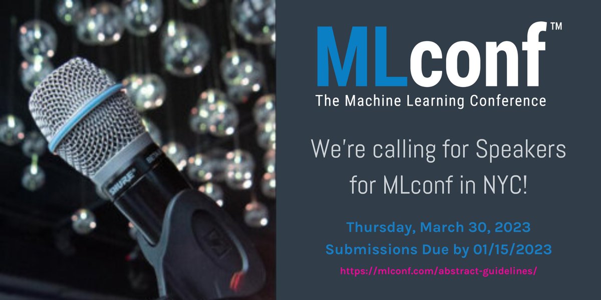 Call for Presentations for MLconf NYC 2025 - mailchi.mp/mlconf/cfp-mlc…