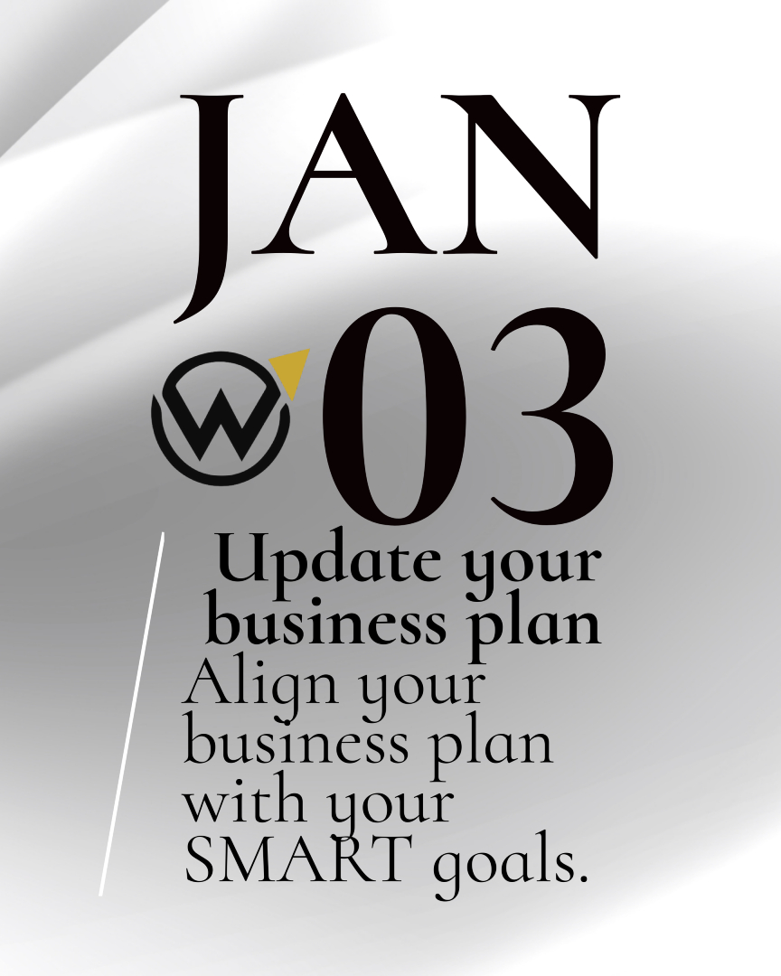 WDISolutions's tweet image. Now that SMART goals have been set, you can update your business plan and make adjustments for the new year.

#JanuaryJumpstart #smallbusinesstips #dailychecklist