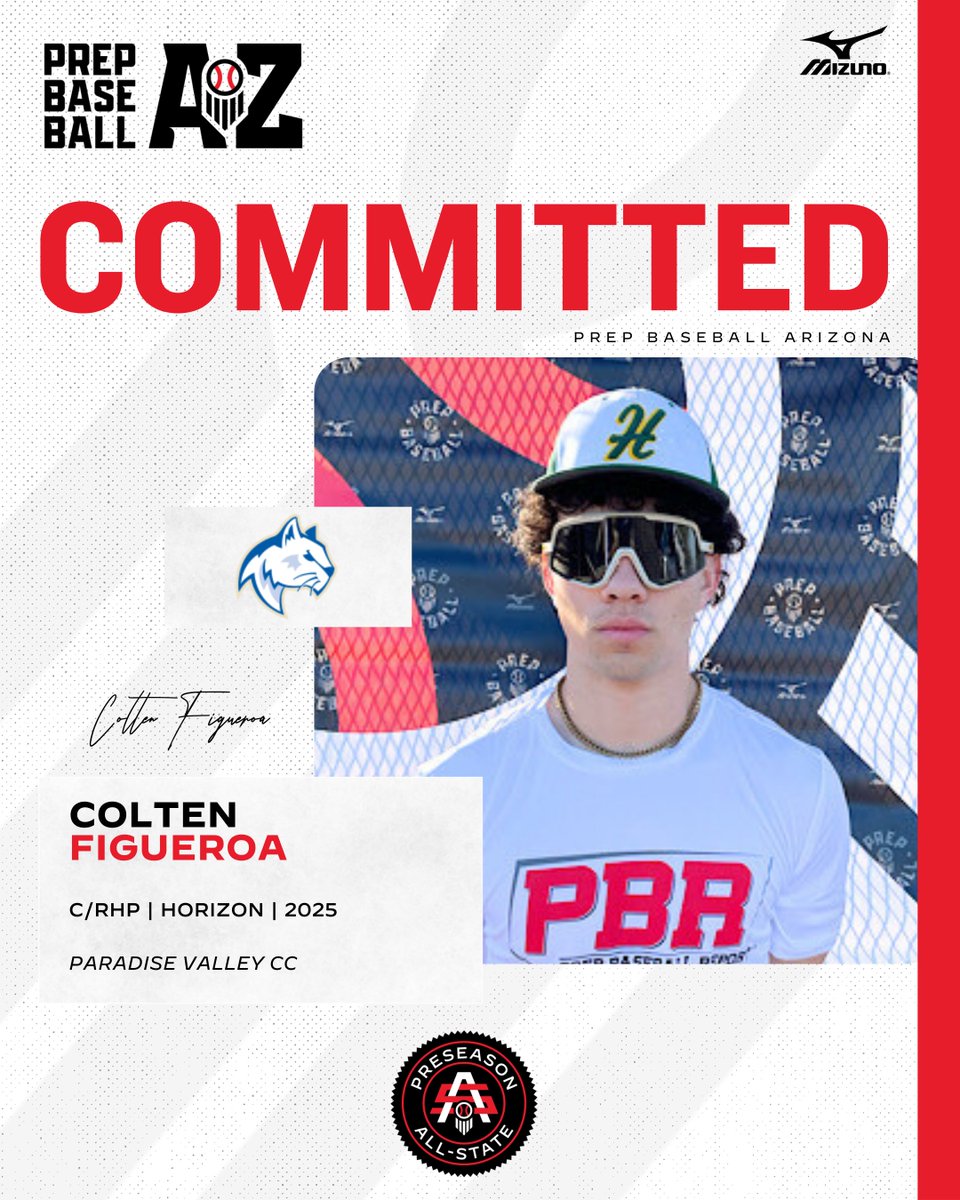 🚨𝐂𝐎𝐌𝐌𝐈𝐓𝐌𝐄𝐍𝐓 𝐀𝐋𝐄𝐑𝐓🚨

'25 C/RHP Colten Figueroa (Horizon) has announced his commitment to Paradise Valley CC.

Figueroa attended the Upperclass Preseason All-State last February.

Profile➡️ loom.ly/ea3hMPA
Commitment Board➡️ loom.ly/XlKArhA