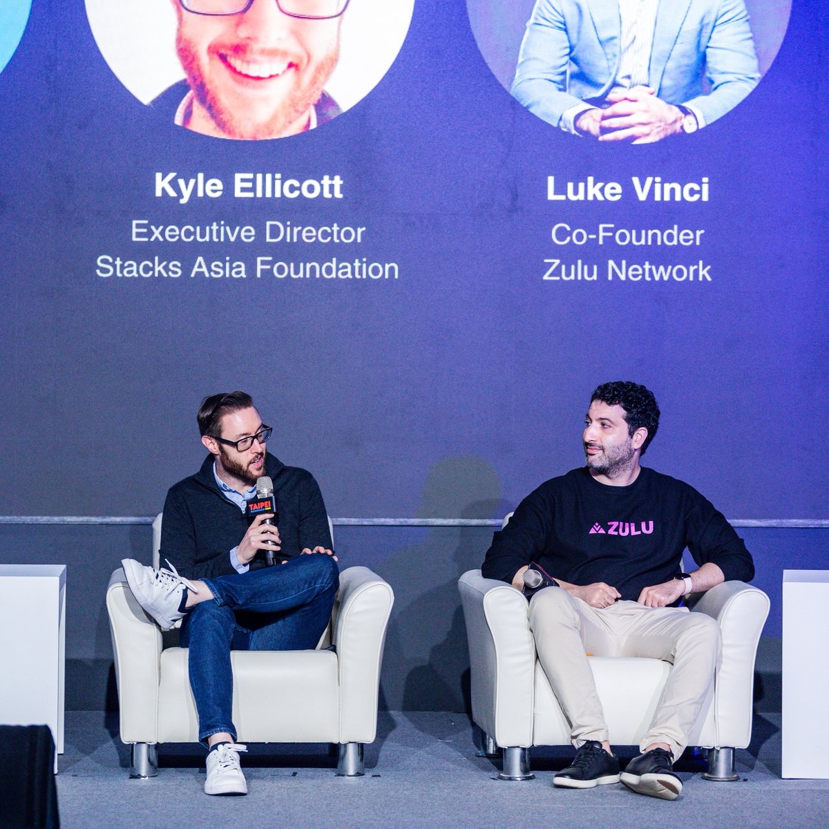 In 2025, our journey to onboard the Asian Bitcoin community to <a href="/Stacks/">stacks.btc</a> continues with multiple exciting efforts in the pipeline 🧡

Stay tuned! 🌏

Photo: Stacks Asia Executive Director <a href="/kyleellicott/">Kyle Ellicott</a> at 
Taipei Blockchain Week <a href="/TaipeiWeek/">Taipei Blockchain Week</a> 👇