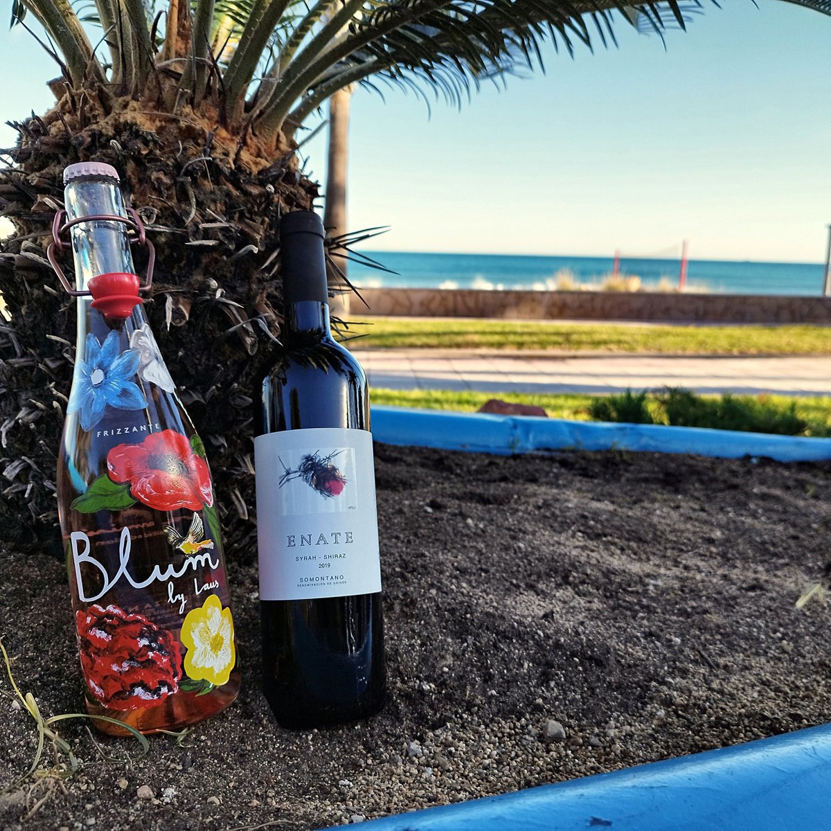 ¡Celebrando el nuevo año con un brindis muy especial! He elegido dos joyas de la <a href="/DOSomontano/">DO Somontano</a>: el frizzante Blum de Laus, con un diseño súper original de <a href="/EvaArmisen/">Eva Armisen</a>, y mi favorito de <a href="/BodegaEnate/">Bodega Enate</a> Syrah-Shiraz 2019. ¡Salud!