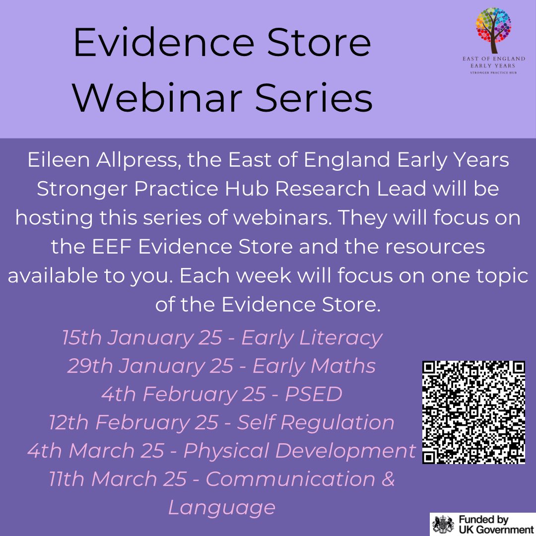 🌟Join us for one of our Evidence Store Webinars 🌟

eventbrite.com/cc/evidence-st…

#EoEEYSPH #StrongerPracticeHubs