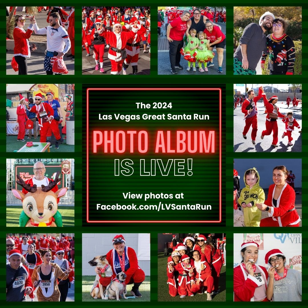Relive the fun from the 20th Annual Las Vegas Great Santa Run. 🎅

Check out the event photo album on our Facebook Page.  

l8r.it/VXGr

#LVSantaRun #LVSantaRun2024 #OVEvents #RunningEvents #LasVegasRunners #SantaRun #HolidayEvents #SantaRunPhotos