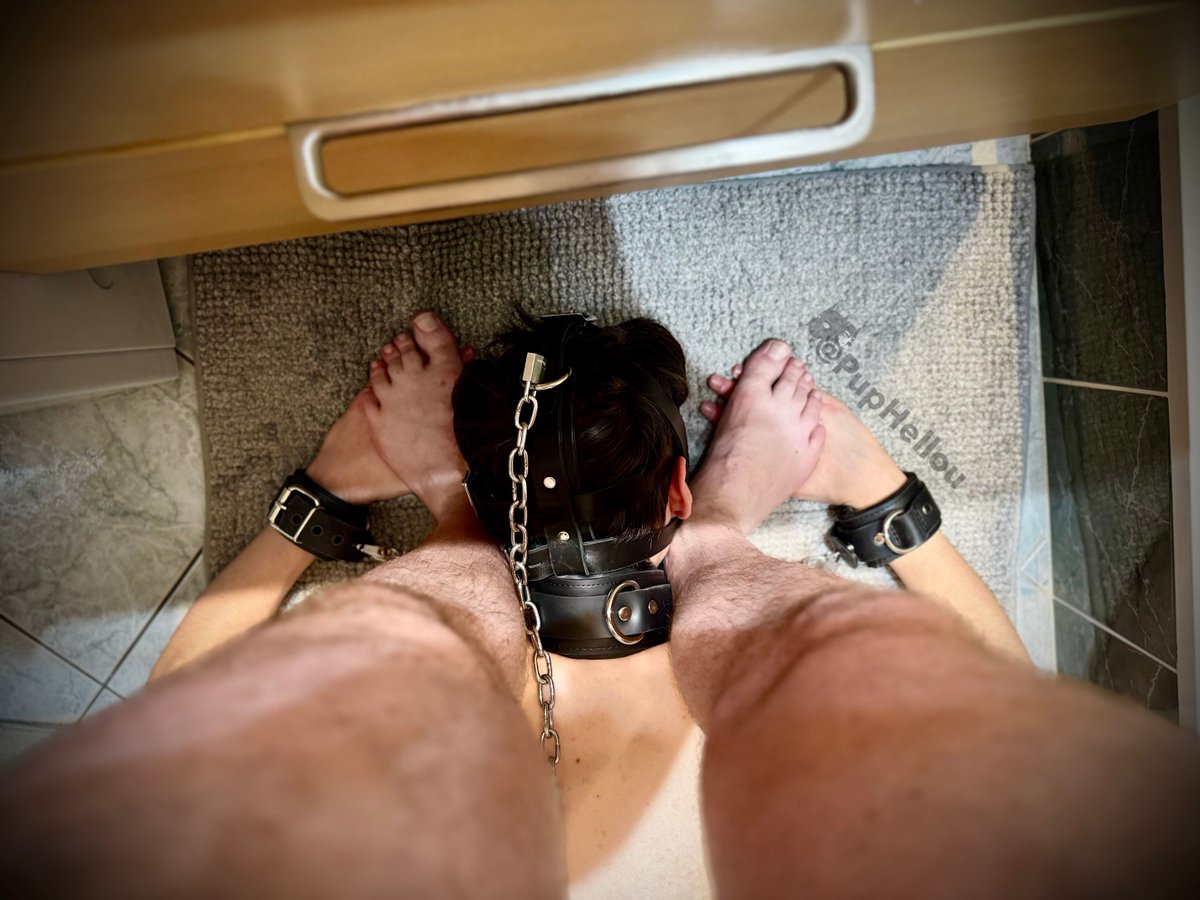 In my place, my muzzle at <a href="/PtitMiio/">Miio</a> Master's feet. Don't think, don't speak, just submit 😈