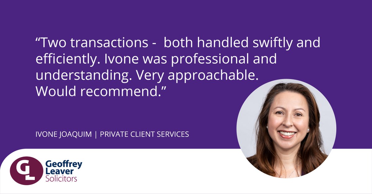 GLeaverLLP's tweet image. Great feedback from one of our clients about the service they received from Ivone in our Private Client Services team. Learn more about our inheritance tax planning services here &amp;gt;bit.ly/2JkKJqm

#wills #lastingpowersofattorney #legaladvice #willdrafting #inheritancetax