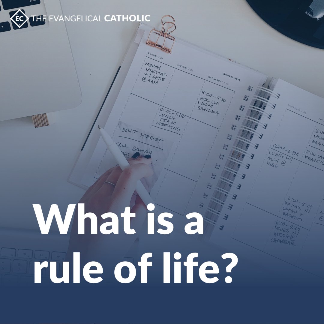 ec_catholic's tweet image. As you set New Year&apos;s resolutions, make sure to consider the ancient Christian practice of creating a rule of life, or a set of practices that makes space for your highest priorities.

How can you write a rule of life for yourself? Read more here: evangelicalcatholic.org/what-is-a-rule…