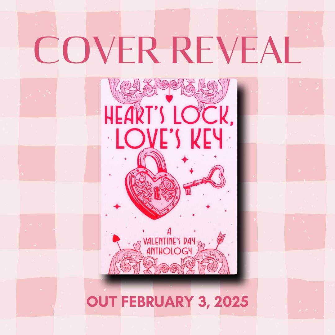 It’s cover reveal day for this gorgeous collection I am so lucky to be a part of🫶🏼

Heart’s Lock, Love’s Key is a Valentine’s Day anthology featuring 10 Canadian romance authors. Proceeds for the first 6 months will go to The Period Purse.