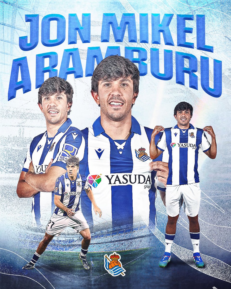 RealSociedad's tweet photo. ✍️ 𝐂𝐎𝐌𝐔𝐍𝐈𝐂𝐀𝐃𝐎 𝐎𝐅𝐈𝐂𝐈𝐀𝐋 | Jon Mikel Aramburu renueva con la Real hasta 2030 💙

#Aramburu2030 | #WeareReal https://t.co/EOtjY3HiOi