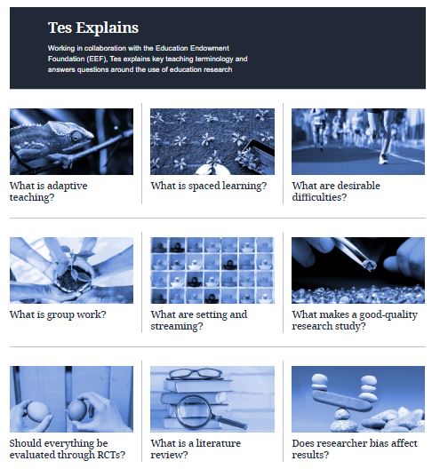 💡 As well as explaining key teaching terminology, “Tes explains” also includes insights around how education research is produced and how to identify reliable evidence.  
 
Find out more 👇🏽

ow.ly/La8G50UyeWM