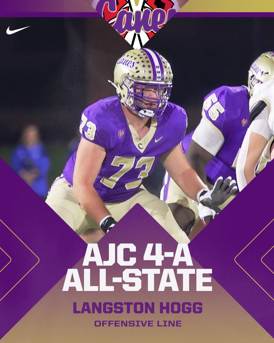 CartersvilleFootball (@chshurricanefb) on Twitter photo Congratulations, <a href="/HoggLangston/">Langston Hogg</a> for being named an <a href="/ajc/">Atlanta Journal-Constitution</a> All-State Offensive Lineman. #IfYouLoveItSayCanes #GreatToBeInTheVille Congratulations, <a href="/HoggLangston/">Langston Hogg</a> for being named an <a href="/ajc/">Atlanta Journal-Constitution</a> All-State Offensive Lineman. #IfYouLoveItSayCanes #GreatToBeInTheVille