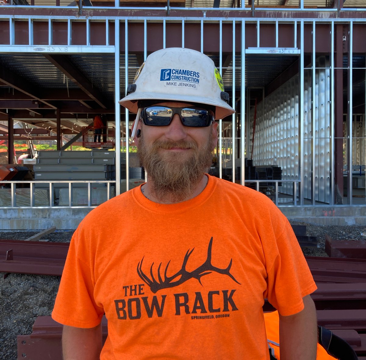 chambersconstr's tweet image. Meet Mike Jenkins! He&apos;s one of our carpenters out in the field and has been with Chambers for just shy of three years. He has been working at our project with Looking Glass at the Pathways Program building in Eugene. #MeetTheTeam #GoChambers
