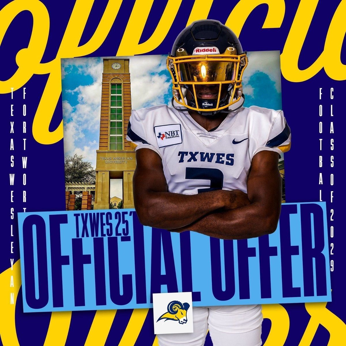 Devin wingfield (@wingerazle64) on Twitter photo Blessed to receive an offer from <a href="/TxWesFootball/">TxWes Football</a>
<a href="/Devo26Dorris/">Devon Dorris</a> <a href="/CDavidson8457/">Christian Davidson</a> <a href="/bo_maines/">Coach Maines</a> <a href="/UTEPCoachCJones/">Chris Jones</a> <a href="/CoachDJWagner/">Coach Dylan Wagner</a> <a href="/gnduff/">Grant Duff</a> Blessed to receive an offer from <a href="/TxWesFootball/">TxWes Football</a>
<a href="/Devo26Dorris/">Devon Dorris</a> <a href="/CDavidson8457/">Christian Davidson</a> <a href="/bo_maines/">Coach Maines</a> <a href="/UTEPCoachCJones/">Chris Jones</a> <a href="/CoachDJWagner/">Coach Dylan Wagner</a> <a href="/gnduff/">Grant Duff</a>