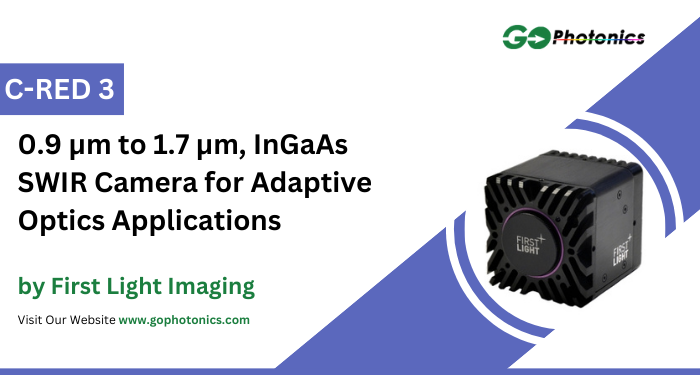 gophotonics's tweet image. The C-RED 3 from First Light Imaging is a 0.33 MP InGaAs SWIR Camera that has a spectral range of 0.9 µm - 1.7 µm.

Click here to Download the Datasheet ow.ly/lhx850UzbOK

#FirstLightImaging #megapixel #InGaAs #SWIR #camera #Featured #Products #photonics #INDUSTRY #Insights