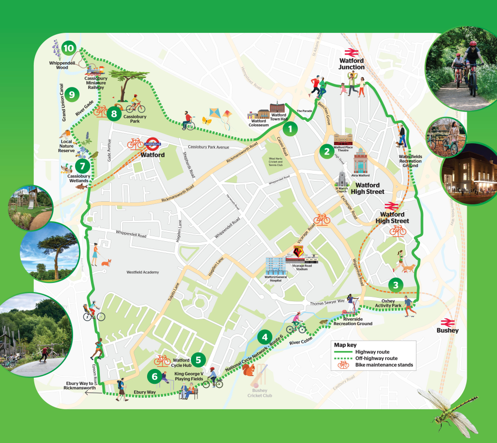 #watfordgreenloop a continuous cycling and walking route spanning 6.5 miles that encircles Watford town centre.
#fitwelbuilding #inbusinesstodobusiness