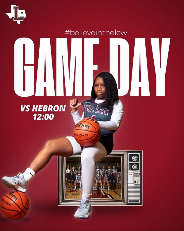 GAME DAY🏀
1st Game of 2025 🎆
⏰: 11:00am JV /Noon Varsity 
⏰ Noon 9B/ 1:30pm 9A
📍Hebron HS
#BelieveInTheLew🔥🏀 #HappyNewYear