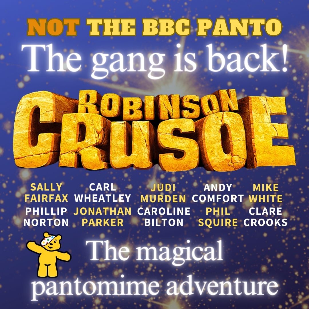 Hull City Hall (@cityhallhull) on Twitter photo In just two weeks' time <a href="/showbizjon/">Jonathan Parker</a> and the gang will be back, slapping their thighs once again as many of the stars of the original BBC pantos reunite for one more time: oh yes they will!
๐ญRobinson Crusoe: Not The BBC Panto
๐
18 Jan
๐ซ bit.ly/2CrusoeHumb In just two weeks' time <a href="/showbizjon/">Jonathan Parker</a> and the gang will be back, slapping their thighs once again as many of the stars of the original BBC pantos reunite for one more time: oh yes they will!
๐ญRobinson Crusoe: Not The BBC Panto
๐
18 Jan
๐ซ bit.ly/2CrusoeHumb