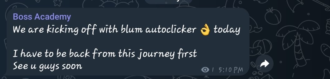Boss_emmy1's tweet photo. Don't miss- https://t.co/TiTwmYABCU 
#Blum #autoclick https://t.co/qJbnrZBxXq