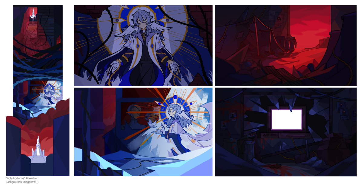 Here are some designs and BGs I did for "Rota Fortunae" MV UwU
#HonkaiStarRail #HoYoFair #TideAndSeek