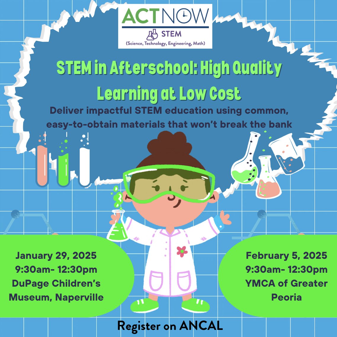 IL ACT Now Coalition (@actnowcoalition) on Twitter photo STEM in Afterschool: High-Quality Learning on a Budget Join us for a hands-on training session to learn how to deliver impactful STEM education using everyday materials! Learn more and sign up here: collabornation.net/sl/event_detai… #AfterschoolSTEM #STEMEducation STEM in Afterschool: High-Quality Learning on a Budget Join us for a hands-on training session to learn how to deliver impactful STEM education using everyday materials! Learn more and sign up here: collabornation.net/sl/event_detai… #AfterschoolSTEM #STEMEducation