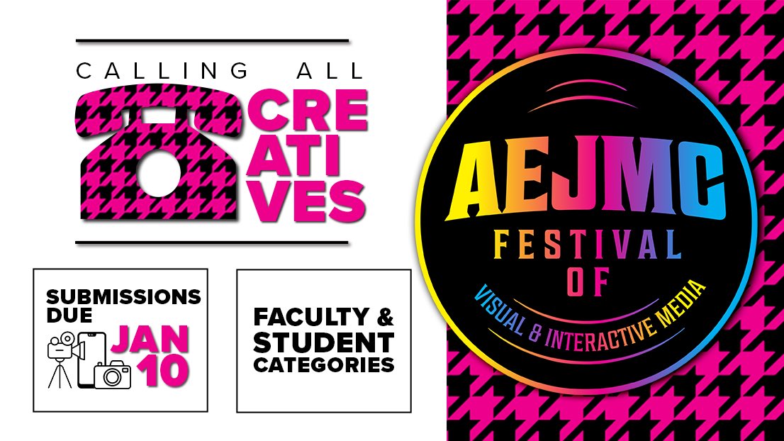 ONE WEEK LEFT
to submit your creative scholarship to VIM FEST!

***STUDENT &amp; FACULTY categories***

See website for full details:
community.aejmc.org/visualcommunic…