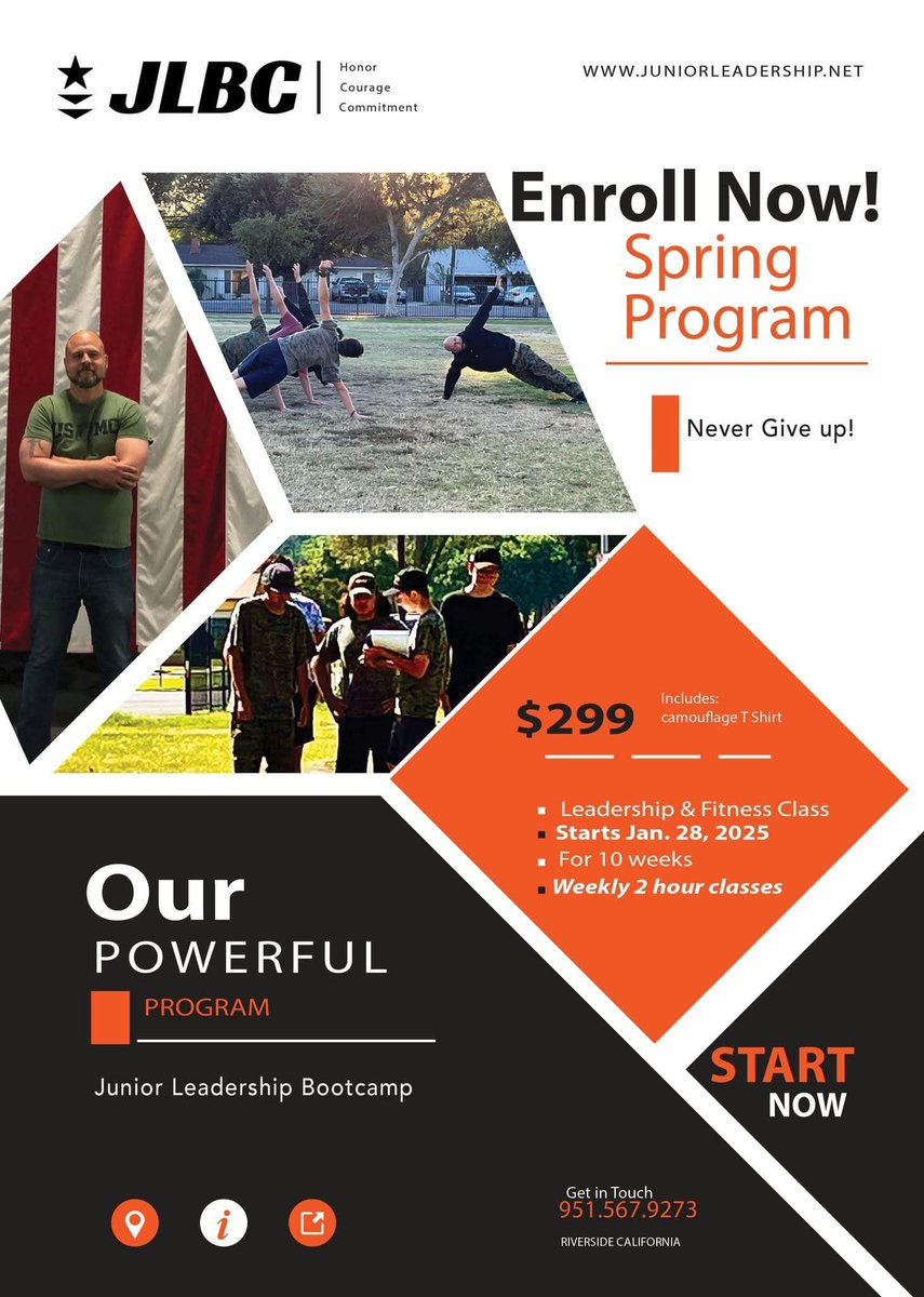 KirkBCarlson1's tweet image. Your Future Starts NOW—Join the JLBC Cadet Corps! 

Call-to-Action: &quot;Take the first step toward greatness! DM us today or call 951-567-9273 to join the team! 

#FearlessFuture #CadetGoals #JLBCWarriors #YouthLeaders #FutureReady #RiversideCadets #JoinNow