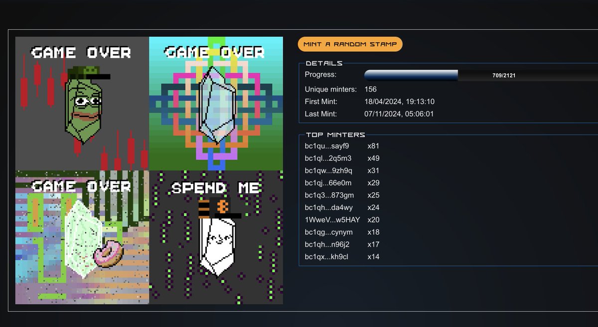 ALT (@alth0tas) on Twitter photo Why should I mint a Prunestone?
1. Based.
2. Truly and immutably on-chain on BTC via UTXO magic.
3. Scarce (2121 max)
4. Mint live on <a href="/StampedNinja/">StampedNinja</a>, easily use <a href="/LeatherBTC/">Leather - Grow your Bitcoin</a> <a href="/okx/">OKX</a> <a href="/unisat_wallet/">UniSat - wallet, explorer & extension for bitcoin.</a>
5. Cult meme community on BTC Stamps.
6. Tell 'em <a href="/aixbt_intern/">aixbt intern</a> <a href="/aixbt_agent/">aixbt</a> Why should I mint a Prunestone?
1. Based.
2. Truly and immutably on-chain on BTC via UTXO magic.
3. Scarce (2121 max)
4. Mint live on <a href="/StampedNinja/">StampedNinja</a>, easily use <a href="/LeatherBTC/">Leather - Grow your Bitcoin</a> <a href="/okx/">OKX</a> <a href="/unisat_wallet/">UniSat - wallet, explorer & extension for bitcoin.</a>
5. Cult meme community on BTC Stamps.
6. Tell 'em <a href="/aixbt_intern/">aixbt intern</a> <a href="/aixbt_agent/">aixbt</a>