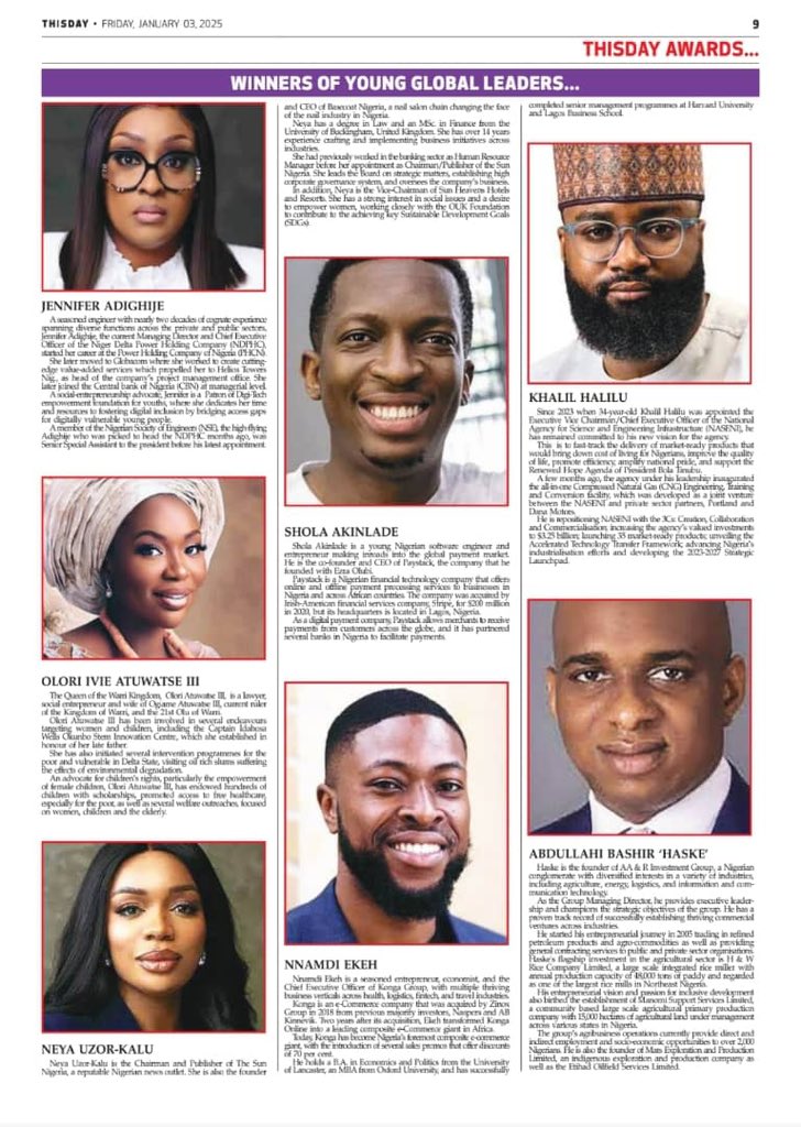 KSHalilu's tweet image. Honored to be recognized as one of @THISDAYLIVE’s Young Global Leaders — a testament to the potential of Nigerian innovation and resilience.

At @NASENIHQ, our 3C’s operating principle is steadily advancing Nigeria’s industrialization — one idea at a time.

I’m grateful to…