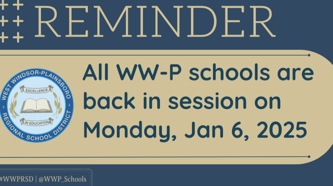 Reminder: All #WWP schools are back in session on Monday, Jan 6, 2025. We hope you’ve had a restful break and are ready to dive into the new year with excitement and determination. Visit bit.ly/4042O4H to view the district calendar. #WWP #WWPRSD
